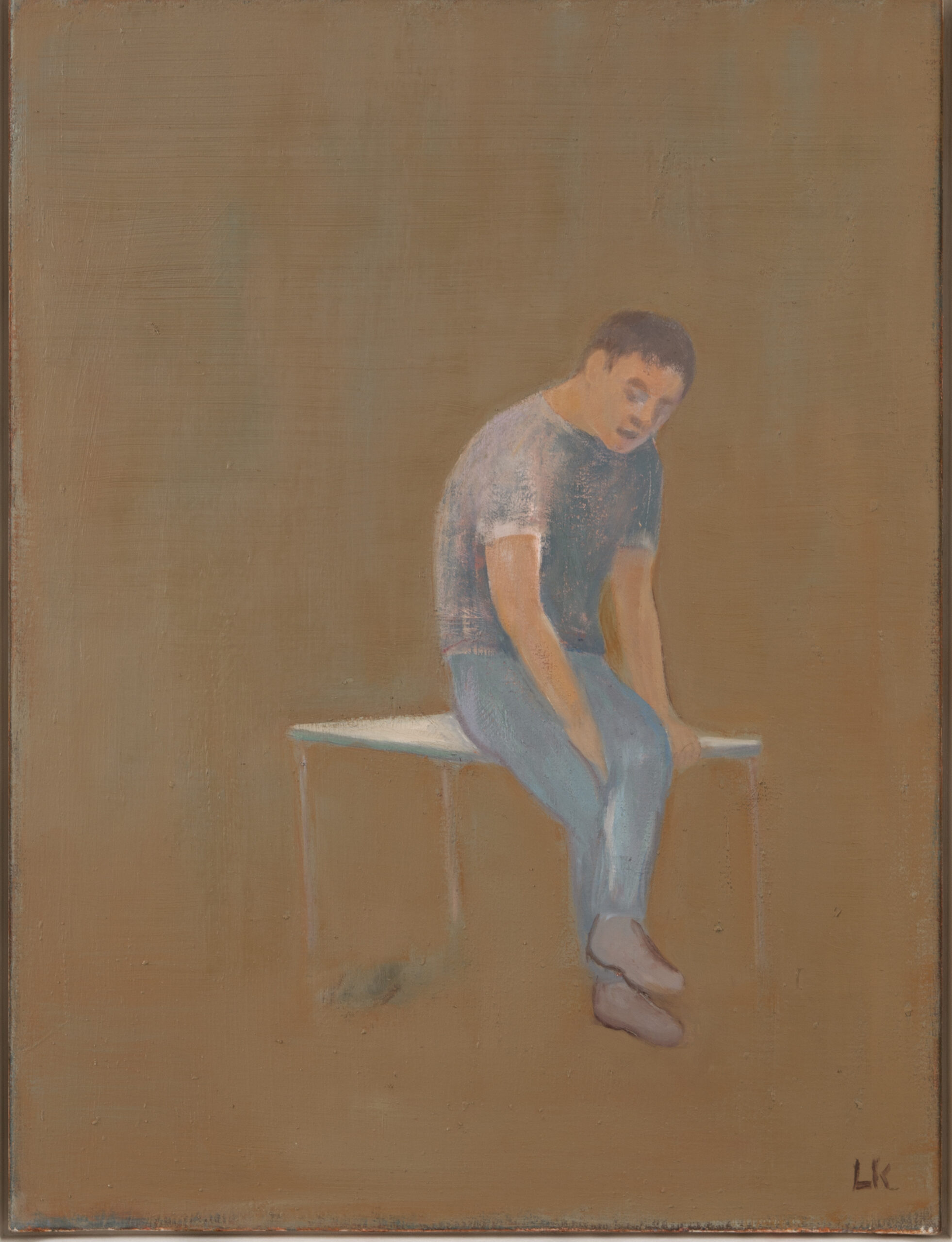 Leander Kaiser, Lavorare stanca, Öl auf Leinwand, 80 × 60 cm, 2014