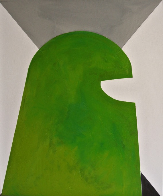 Titanilla Eisenhart, SAGE 60 × 50 cm Öl auf Acryl auf Leinwand 2017